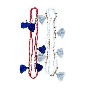 India Hicks No Hassle Tassel Necklaces Bundle Set of 2